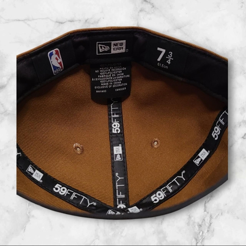 Phoenix Suns Men's Hat New Era 59fifty Fitted Cap Toasted Peanut 7 3/4 NBA NEW - Picture 3 of 3